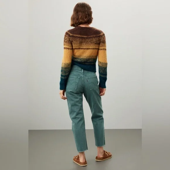 Levi’s 501 Cropped Jeans Boho Green Size 26 - Picture 14 of 14